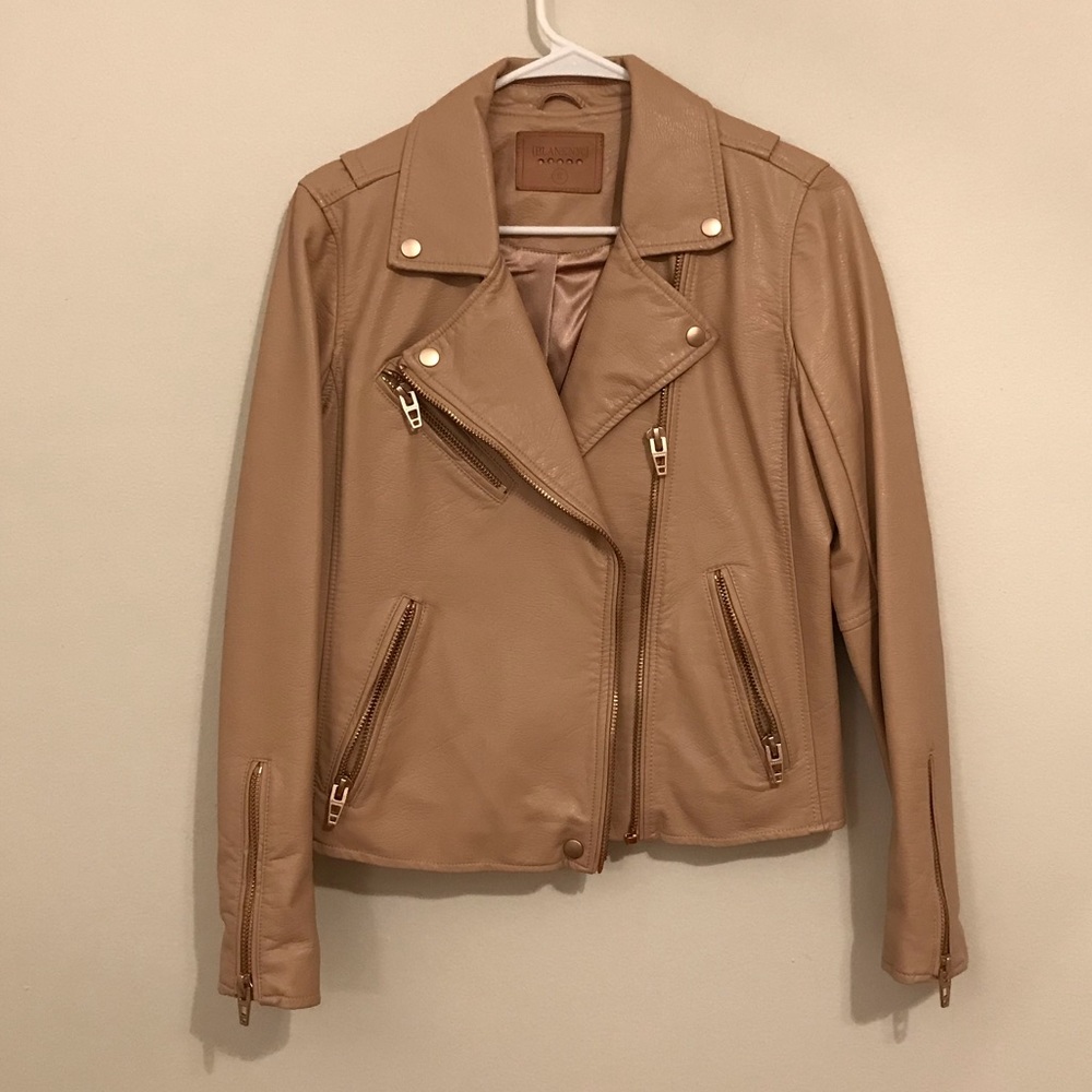 Blank NYC cropped faux leather jacket